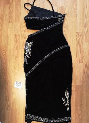 Оксамитова сукня asos design 38р. 7