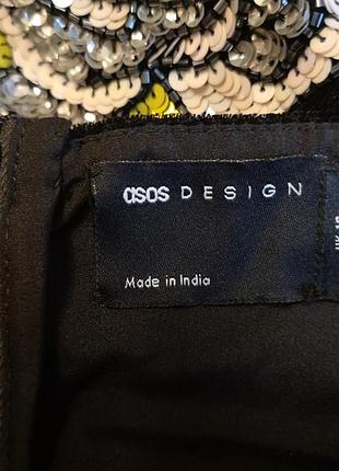 Оксамитова сукня asos design 38р. 9
