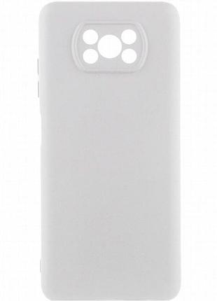 Чехол silicone cover ummi lakshmi full camera (aa) для xiaomi poco x3 nfc / poco x3 pro белый / white