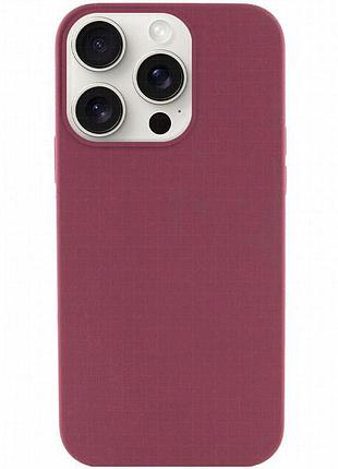 Чехол silk (aa) no logo with magnetic fit для apple iphone 13 pro (6.1") бордовый / plum
