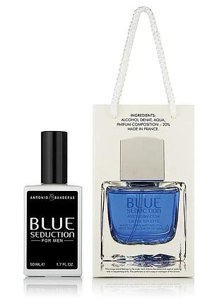 Мужской парфюм blue seduction for men 50 мл в подарочной упаковке
