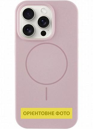 Чехол silk full protective (aa) no logo with magnetic fit для apple iphone 16 (6.1") розовый / pink sand