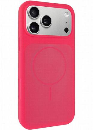 Чехол silk duo color (aa) no logo with magnetic fit для apple iphone 17 pro / 18 pro (6.3") barbie pink