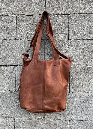 Шкіряна сумка bear design callisto pelle , шоколадна сумка, карамельна шкіряна сумка , коричнева сумка