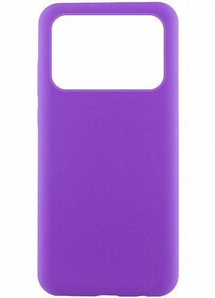 Чехол silicone cover lakshmi (aaa) для xiaomi poco x6 pro фиолетовый / amethyst