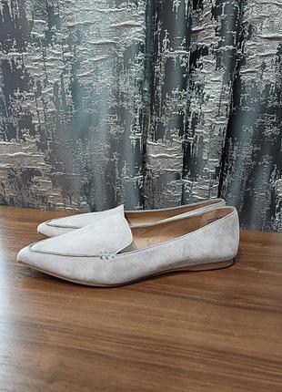 Лофери жіночі steve madden світло-сірі замшеві