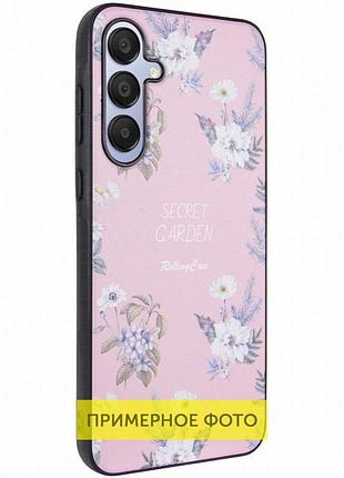 Tpu+pc чехол secret garden для xiaomi redmi 13c / poco c65 pink