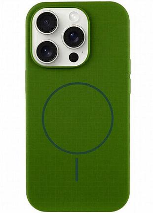 Чехол silk full protective (aa) no logo with magnetic fit для apple iphone 14 pro max (6.7") зеленый / dark olive