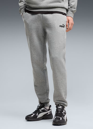 Оригінал puma essentials logo pants 682606 03 шатни фліс спортивні