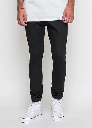 Джинсы джоггеры мужские черные 👖 на резинке со шнурком ⚡ cheap monday dropped elastic 🖤 зауженные слим slim fit хлопок