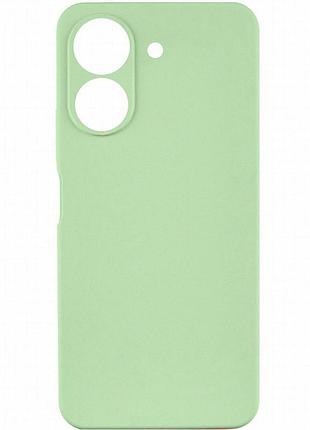 Чехол tpu getman liquid silk full camera для xiaomi redmi 13c / poco c65 зеленый / pistachio