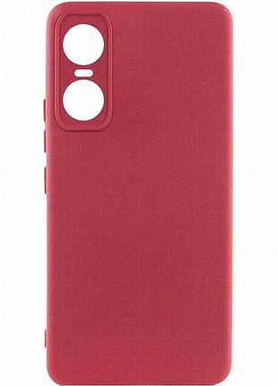 Чехол silicone cover lakshmi full camera (a) для tecno pop 6 pro бордовый / marsala