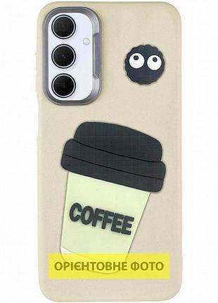 Чехол tpu leather toys для motorola moto g15 4g coffee / sand