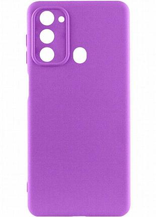 Чехол silicone cover lakshmi full camera (a) для tecno spark go 2022 (kg5m) фиолетовый / purple