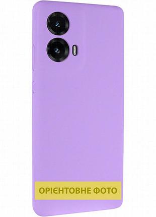 Чехол silicone cover lakshmi full camera (aaa) для motorola moto g85 сиреневый / dasheen
