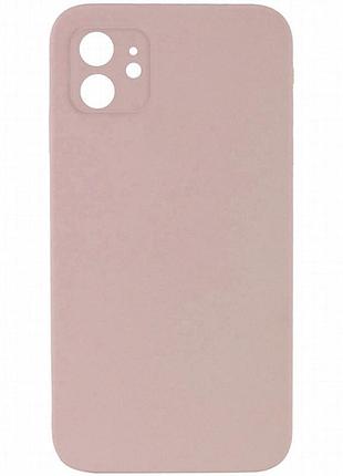 Чехол silk square full camera protective (aa) no logo для apple iphone 11 (6.1") розовый / pink sand