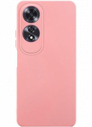 Чехол tpu getman liquid silk full camera для oppo a60 4g розовый / pink