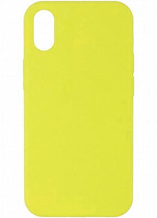 Чехол silk full protective (aa) no logo для apple iphone x / xs (5.8") желтый / yellow