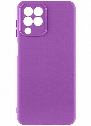 Чехол tpu getman liquid silk full camera для samsung galaxy m33 5g фиолетовый / purple