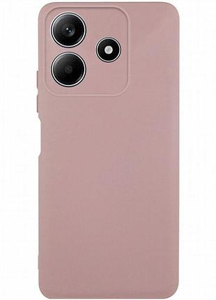 Чехол tpu getman liquid silk full camera для xiaomi redmi note 14 5g розовый / pink sand