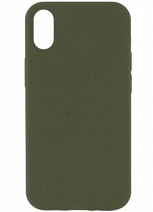 Чехол silk full protective (aa) no logo для apple iphone x / xs (5.8") зеленый / dark olive