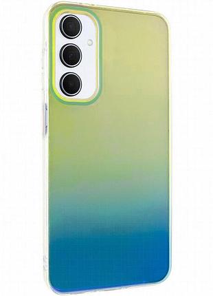 Чехол tpu+pc glassbend для samsung galaxy a15 4g/5g / m15 5g green