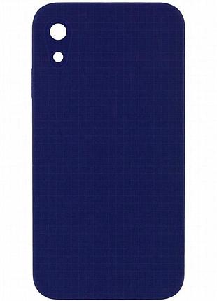 Чехол silk square full camera protective (aa) no logo для apple iphone xr (6.1") темно-синий / midnight blue