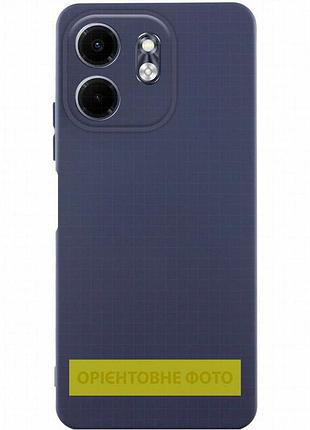 Чехол tpu getman liquid silk full camera для motorola moto g55 5g синий / midnight blue
