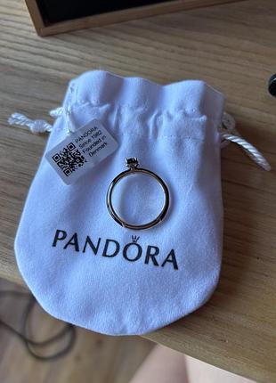 Кільце жіноче pandora “чорне серце чакри”сріблясте, розмір 60/19