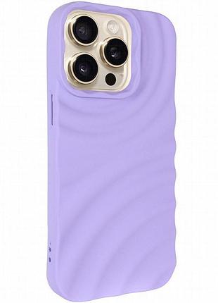 Чехол tpu monowave для apple iphone 15 pro max (6.7") light blue