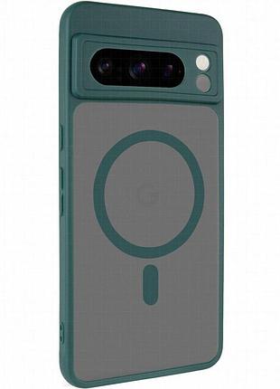 Чехол tpu bloom with magnetic fit для google pixel 8 pro green