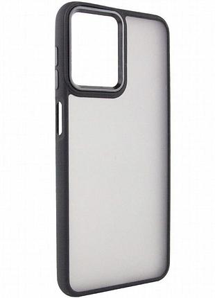 Чехол tpu+pc lyon frosted для motorola moto g23 black