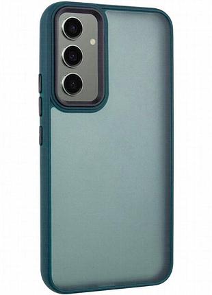 Чехол tpu+pc lyon frosted для samsung galaxy a57 5g green