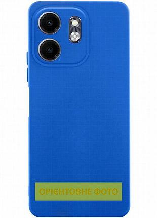 Чехол tpu getman liquid silk full camera для samsung galaxy a31 синий / royal blue