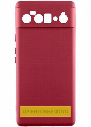 Чехол tpu getman liquid silk full camera для tecno spark go 1 бордовый / marsala