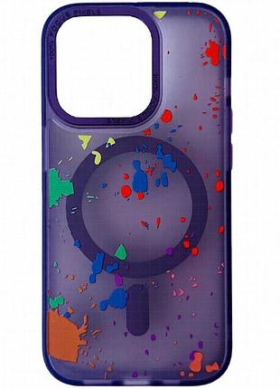 Чехол tpu+pc flush with magnetic fit для apple iphone 11 (6.1") dark purple