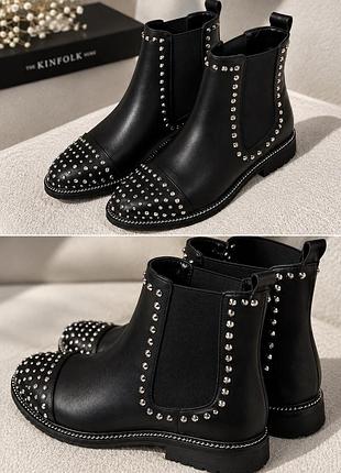 Черевики жіночі kurt geiger eagle chelsea boot чорні, розмір 38, натуральна лакована шкіра