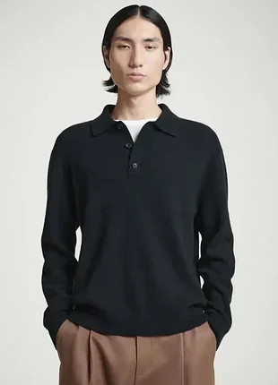 Джемпер мужской cos pure cashmere polo shirt / м