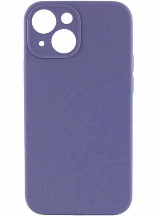 Чехол silk full camera protective (aa) no logo для apple iphone 15 plus (6.7") серый / lavender gray
