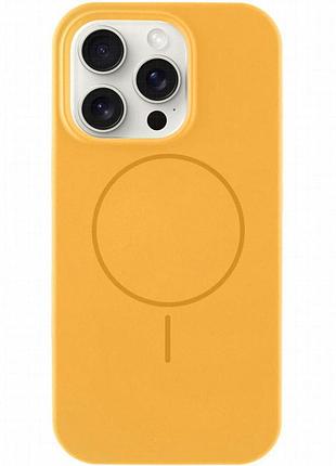 Чехол silk full protective (aa) no logo with magnetic fit для apple iphone 16 pro (6.3") оранжевый / orange