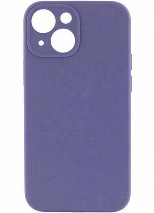 Чехол silk full camera protective (aa) no logo для apple iphone 15 (6.1") серый / lavender gray