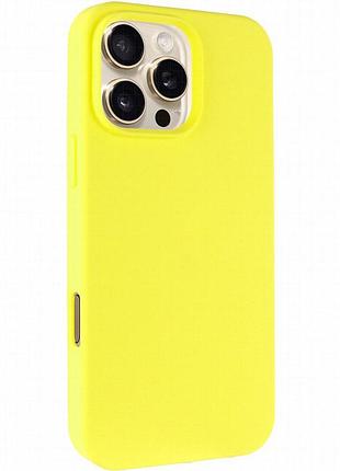 Чехол silk full protective (aa) no logo для apple iphone 16 pro (6.3") желтый / yellow