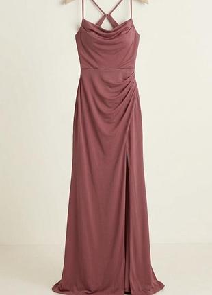 Вечірня сукня жіноча azazie beryl dusty rose m/38