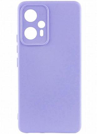 Чехол silicone cover lakshmi full camera (a) для xiaomi redmi note 12t pro сиреневый / dasheen