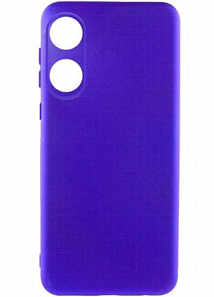 Чехол silicone cover lakshmi full camera (a) для oppo a58 4g синий / iris
