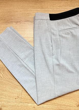 Класичні сірі штани zara , прямі