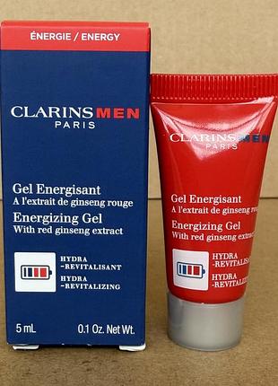 Clarins men energizing gel відновлювальний гель для обличчя чоловіків 5ml