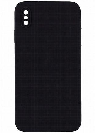 Чехол silk square full camera protective (aa) no logo для apple iphone x / xs (5.8") черный / black
