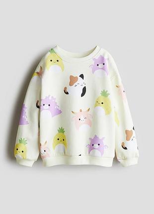 Світшот для дівчинки h&m з принтом squishmallows