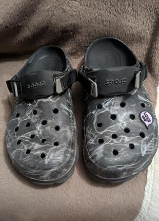 Шльопанці чоловічі crocs сірі 42-43